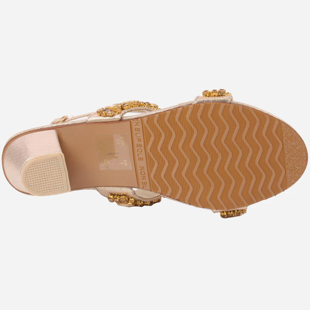 Girls "ARNA" Embellished Wedding Sandals - Image 5