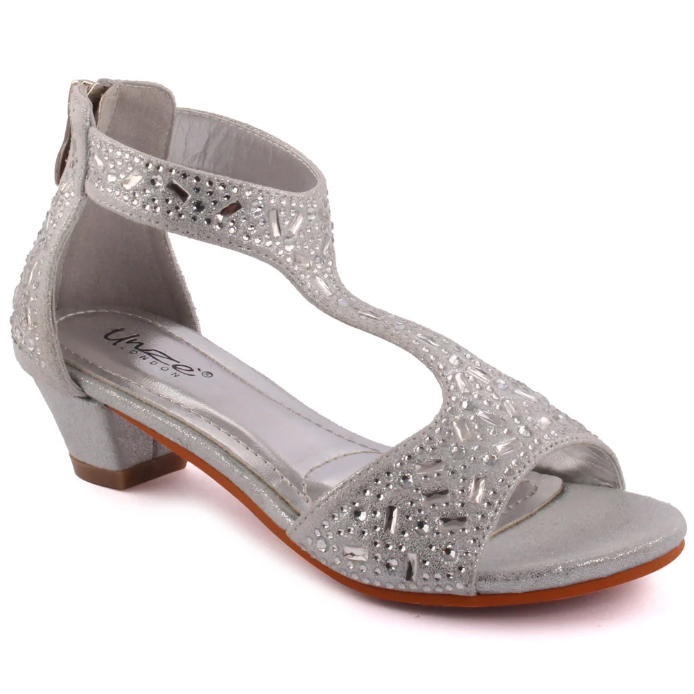 Girls ‘Belluci’ Embellished Bridesmaid Bridal Sandal