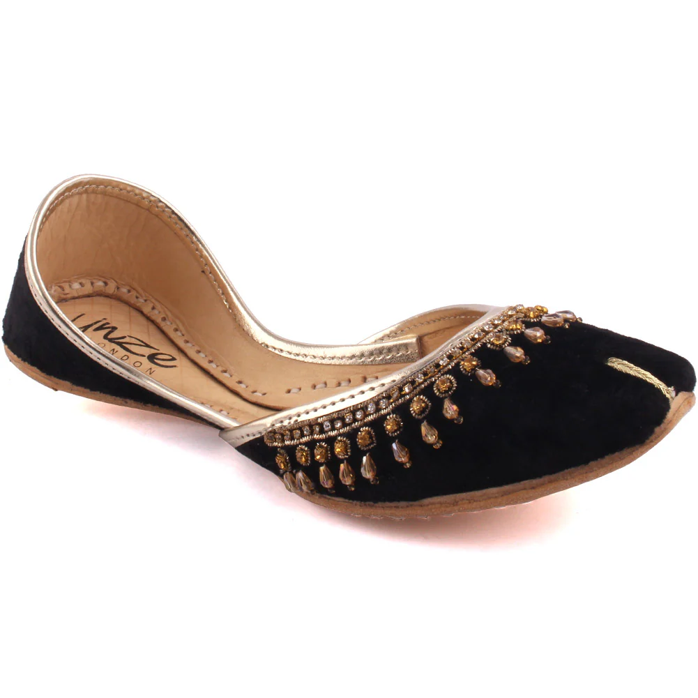 Girls ‘Coronet’ Embellished Indian Khussa Slippers