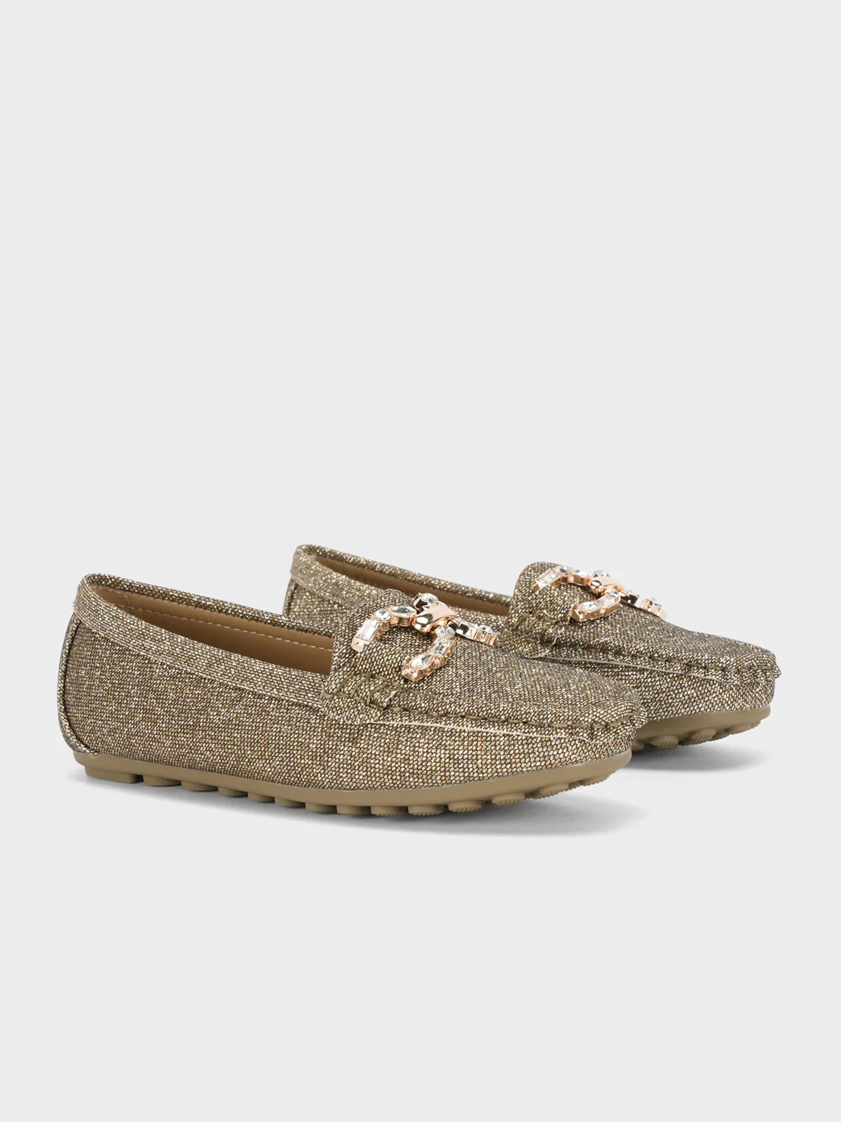 Girls "COSETTE" Buckled Adorn Moccasins - Image 2