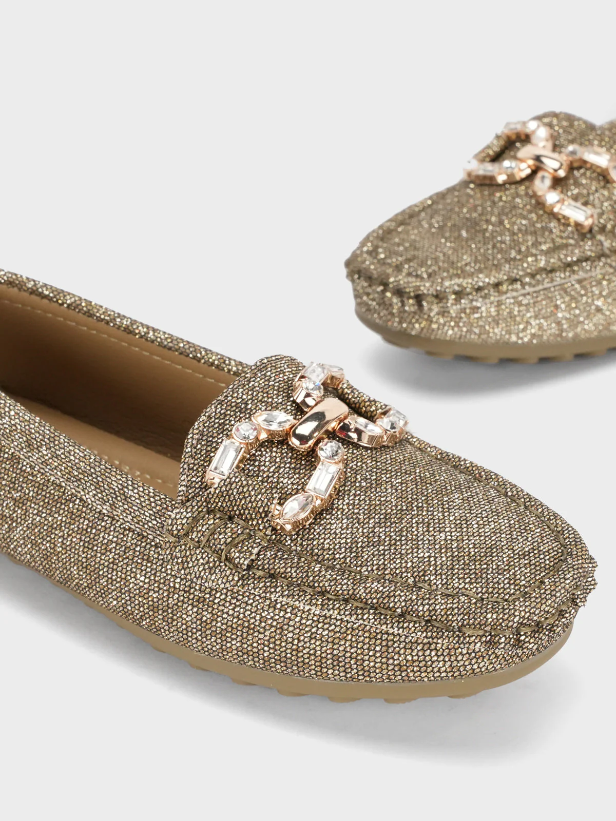 Girls "COSETTE" Buckled Adorn Moccasins - Image 4