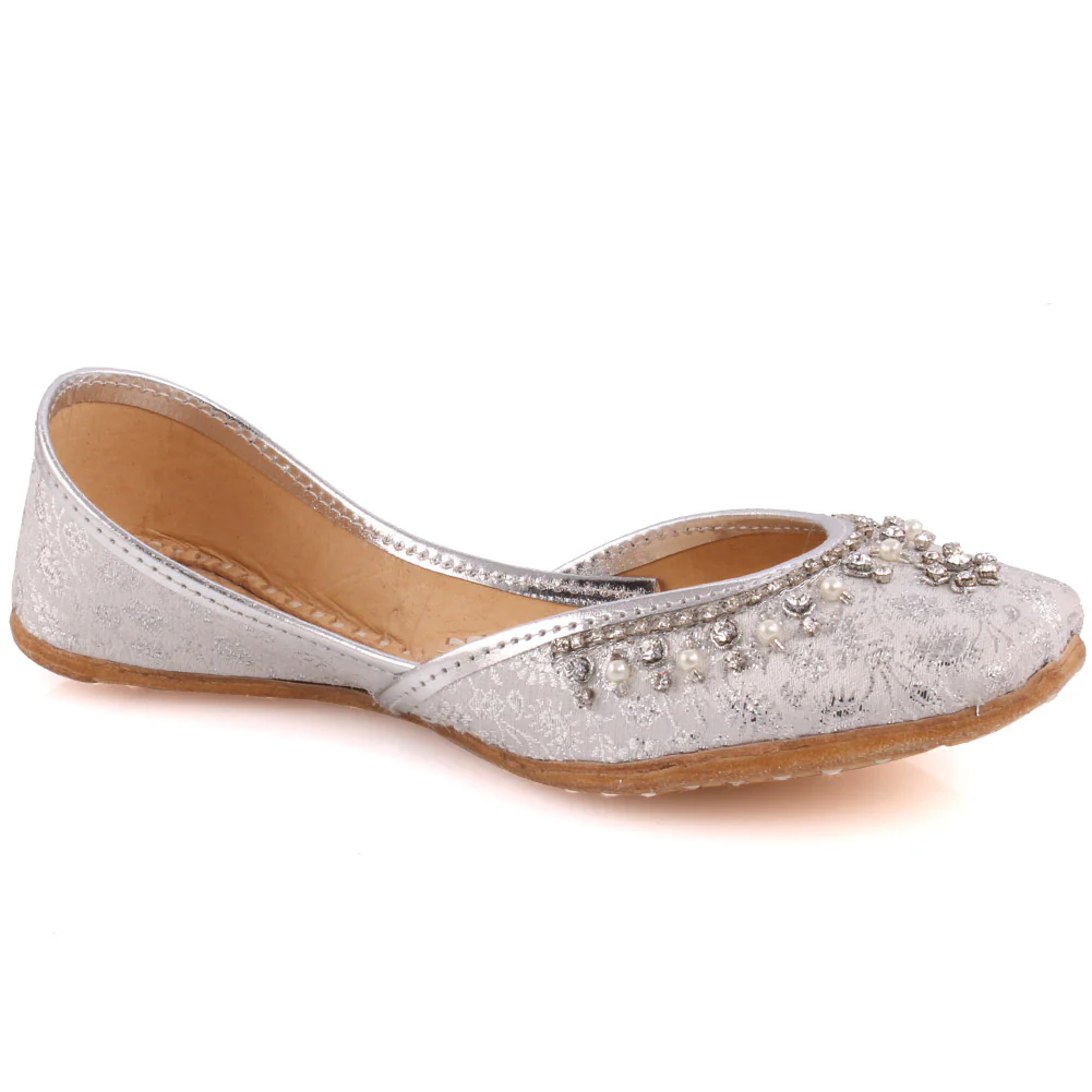 Girls ‘Crown’ Embellished Khussa Slippers