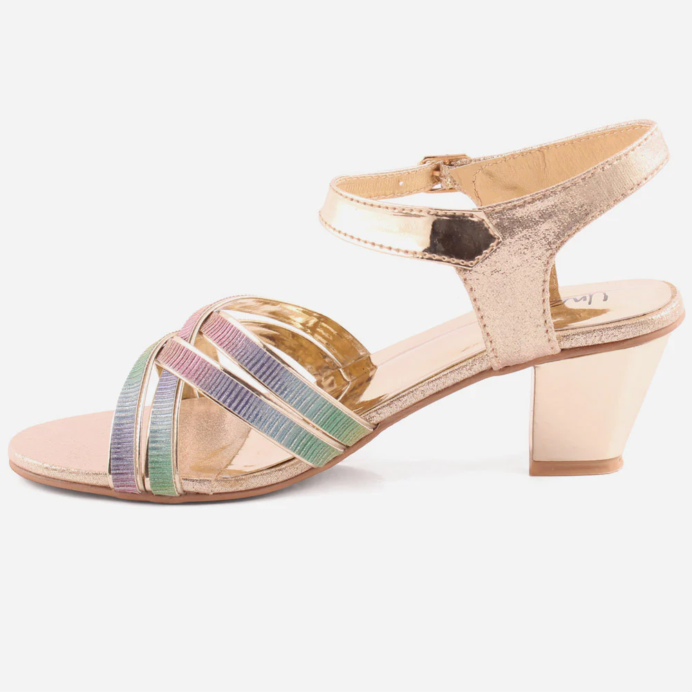Girls "Judd" Rainbow Block Heel Sandals - Image 3