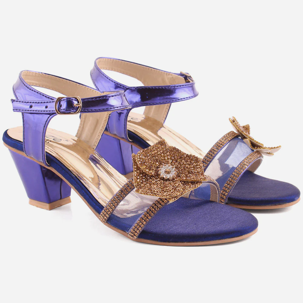 Girls "Kyla" Block Heel Pretty Sandals - Image 2