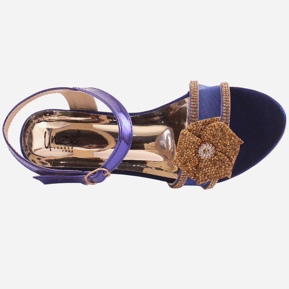 Girls "Kyla" Block Heel Pretty Sandals - Image 4