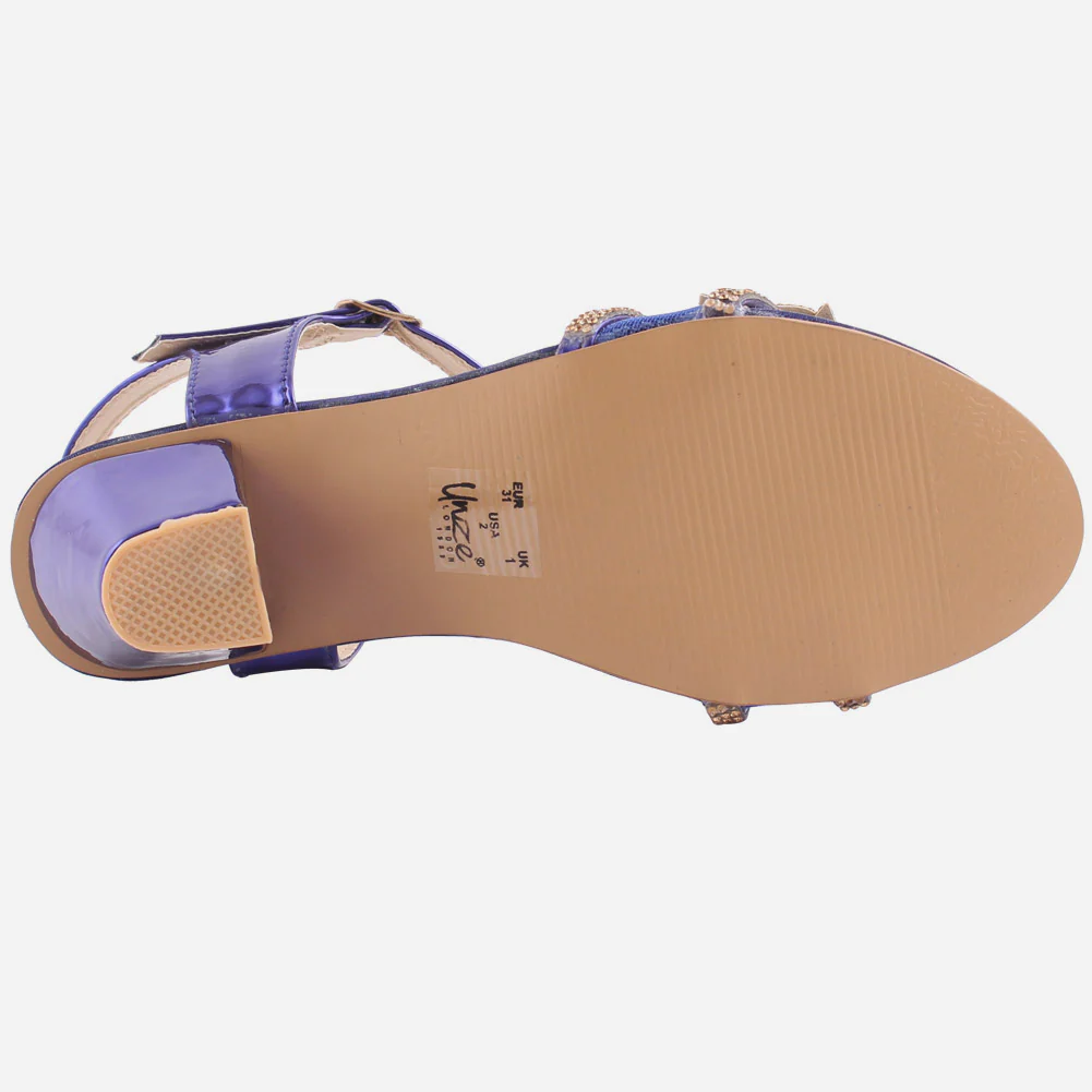 Girls "Kyla" Block Heel Pretty Sandals - Image 5