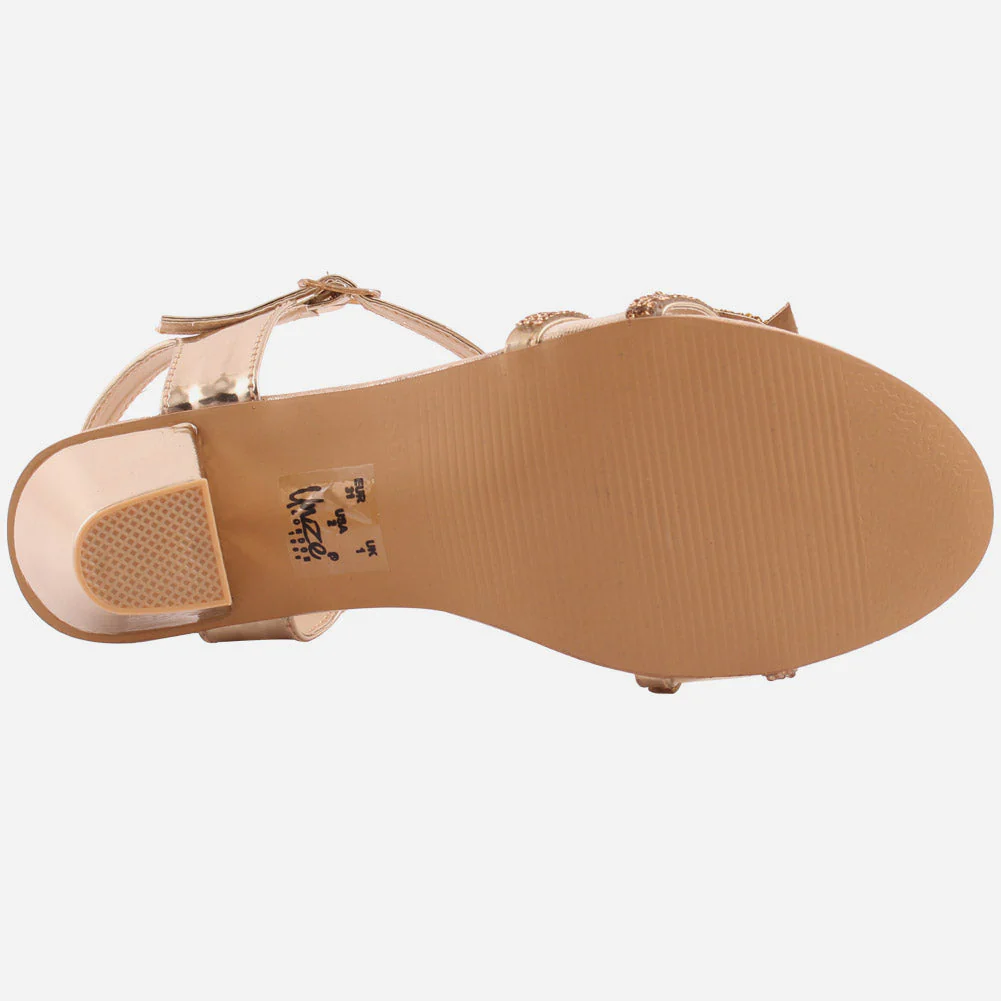 Girls "Kyla" Block Heel Pretty Sandals - Image 5