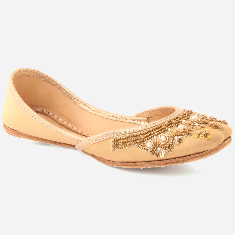 Girls "LYNTON" Embroidered Leather Indian Khussa