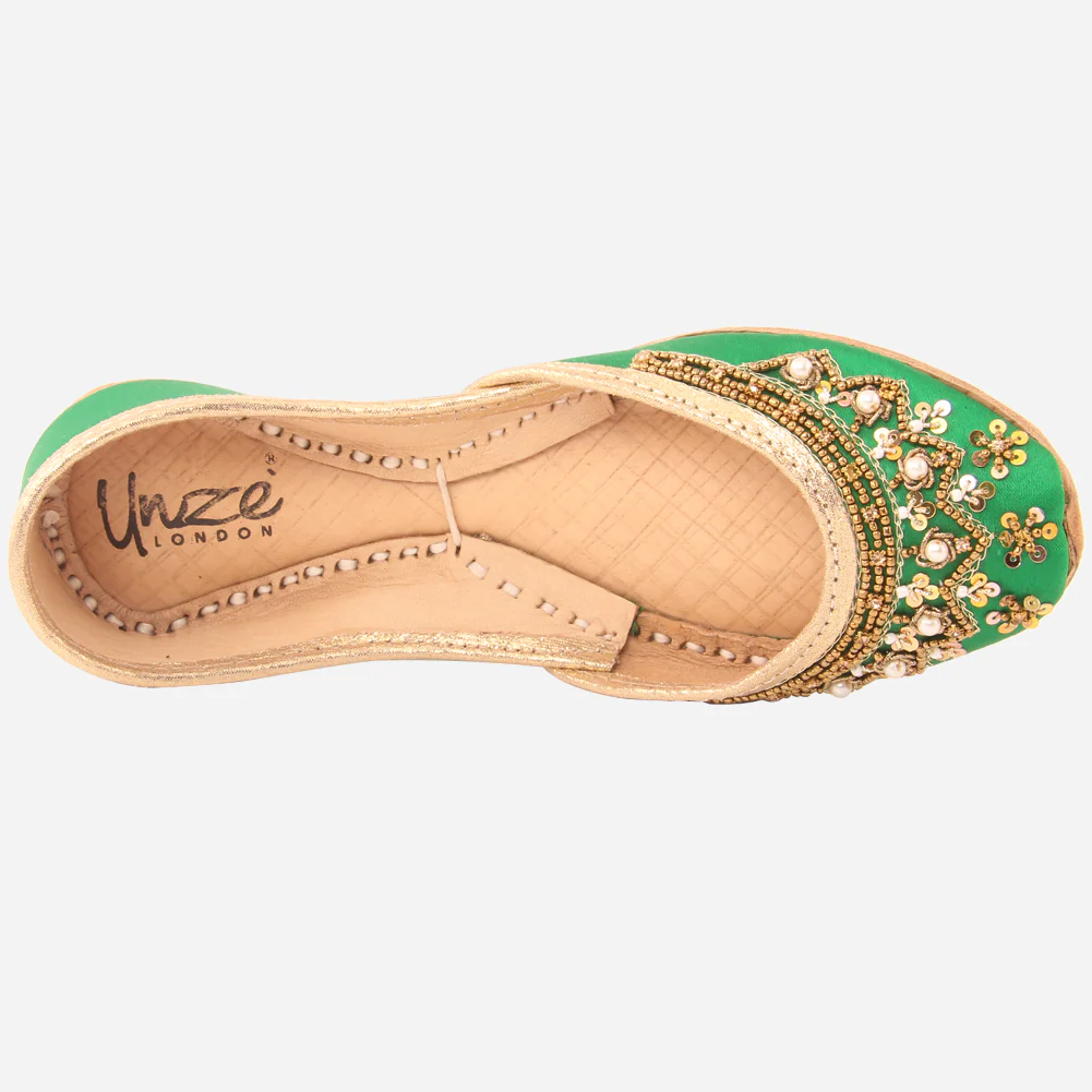 Girls "LYNTON" Embroidered Leather Indian Khussa - Image 4