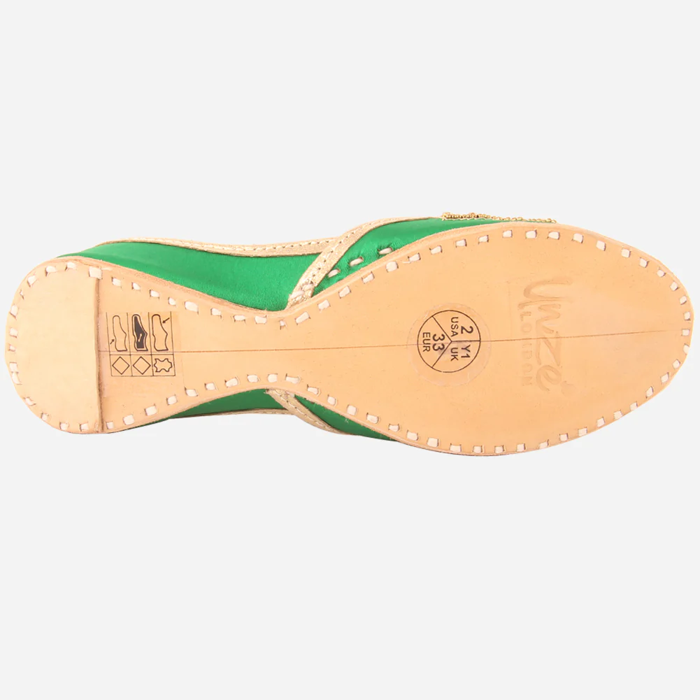 Girls "LYNTON" Embroidered Leather Indian Khussa - Image 5