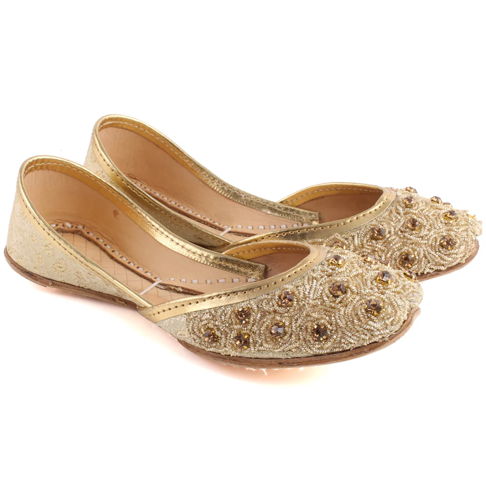 Girls “MALVA” Indian Sequins Tila Flat Khusa - Image 2