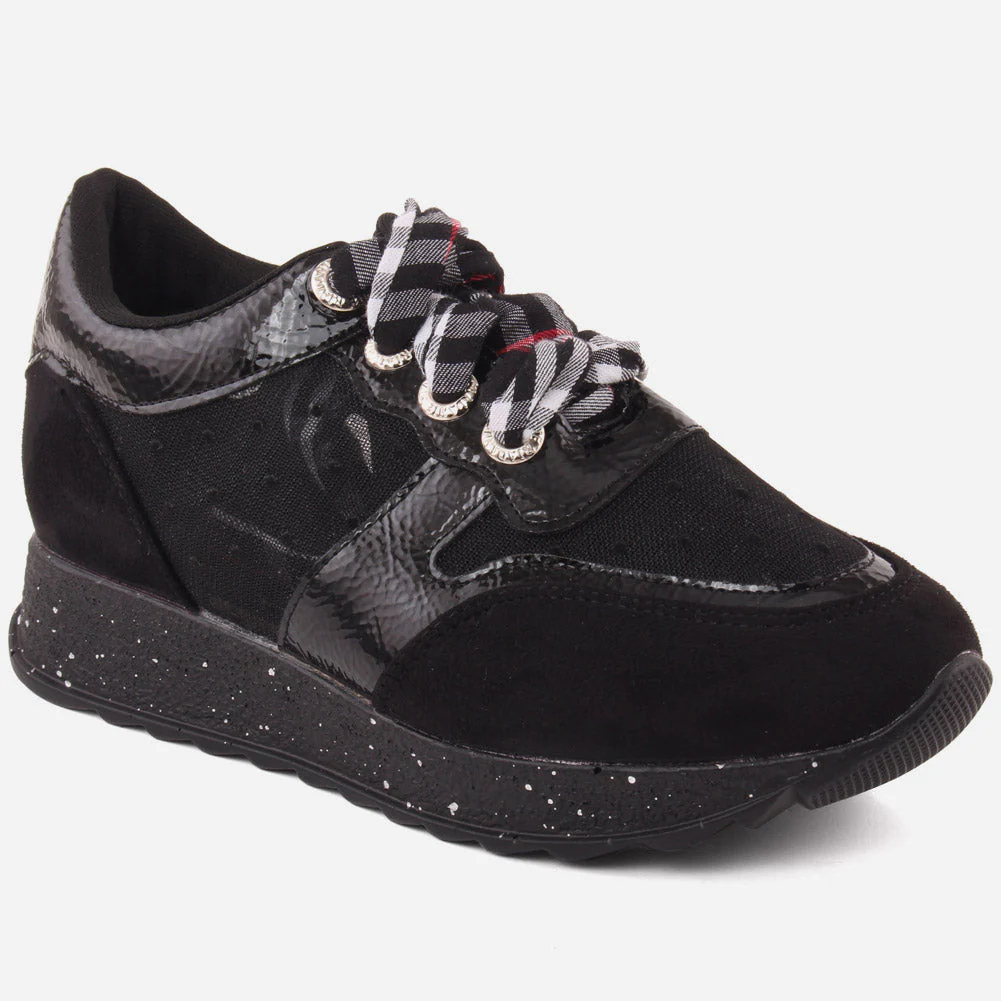 Girls "MILA" Sparkle Lace Up Trainers