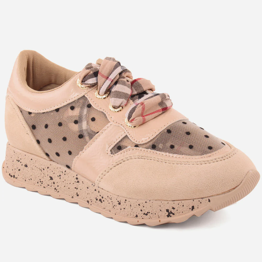Girls "MILA" Sparkle Lace Up Trainers