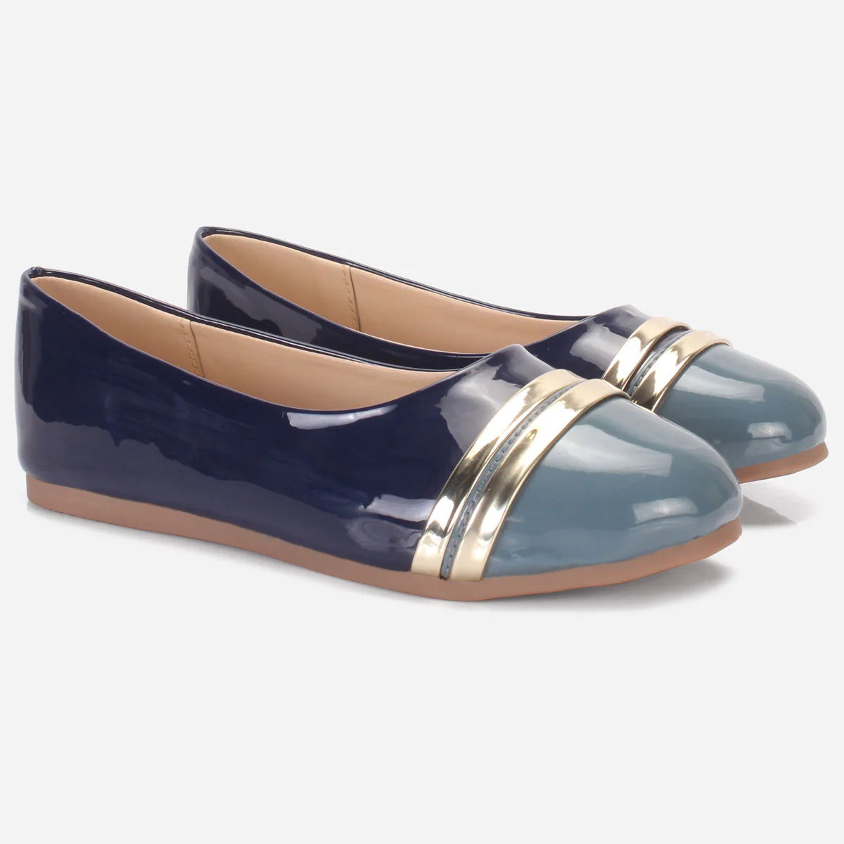 Girls "MIMI" Patent Flat Pumps - Image 2