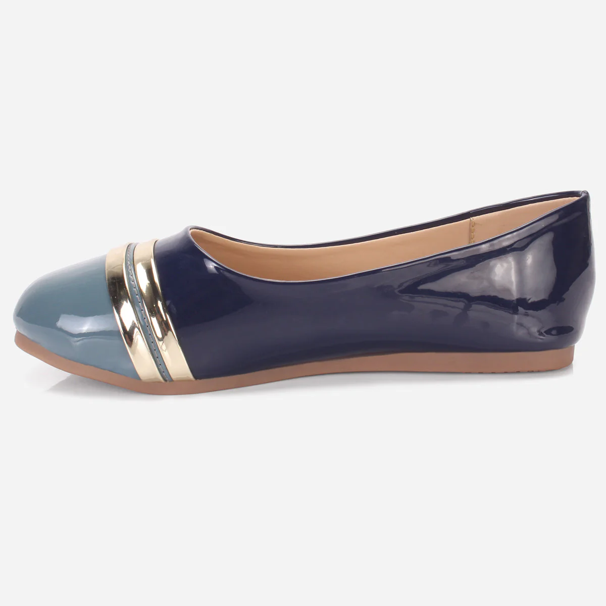 Girls "MIMI" Patent Flat Pumps - Image 3