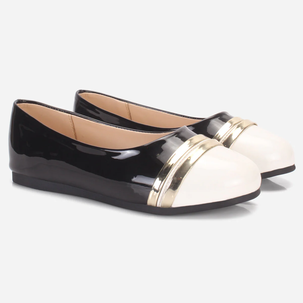 Girls "MIMI" Patent Flat Pumps - Image 2