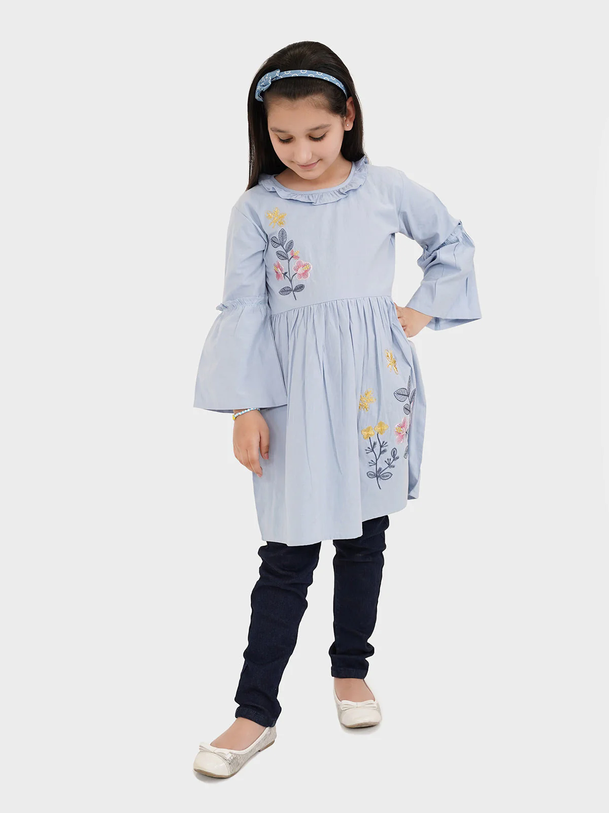 "OMA" Embroidered Summer Frock - Image 2