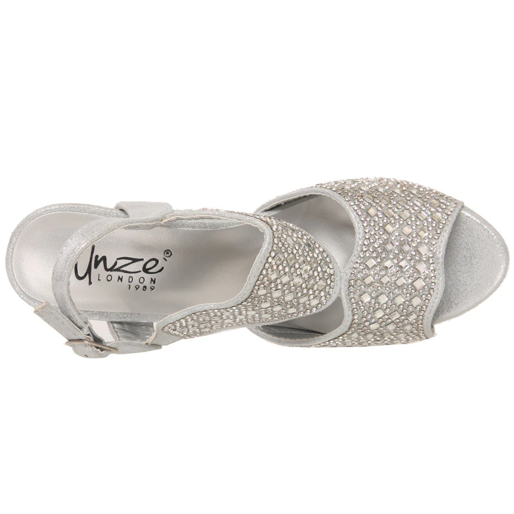 Girls “QUINCY” Sling Back Peep Toe Kitten Heel - Image 4