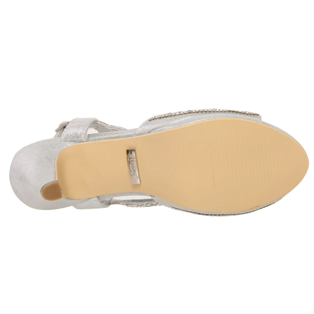 Girls “QUINCY” Sling Back Peep Toe Kitten Heel - Image 5