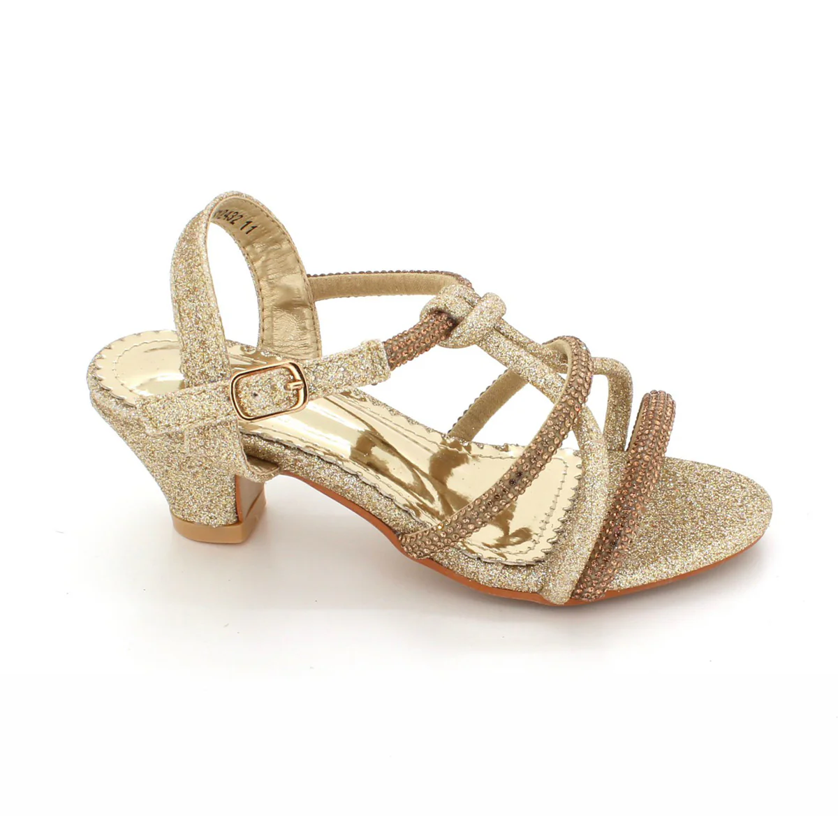 Girls "RIYA" Diamante Prom Party Sandals - Image 5