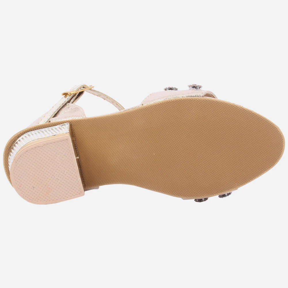 Girls "Ruby"Party Fasten Strap Sandals - Image 5