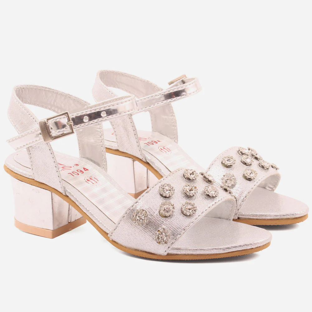 Girls "Ruby"Party Fasten Strap Sandals - Image 2
