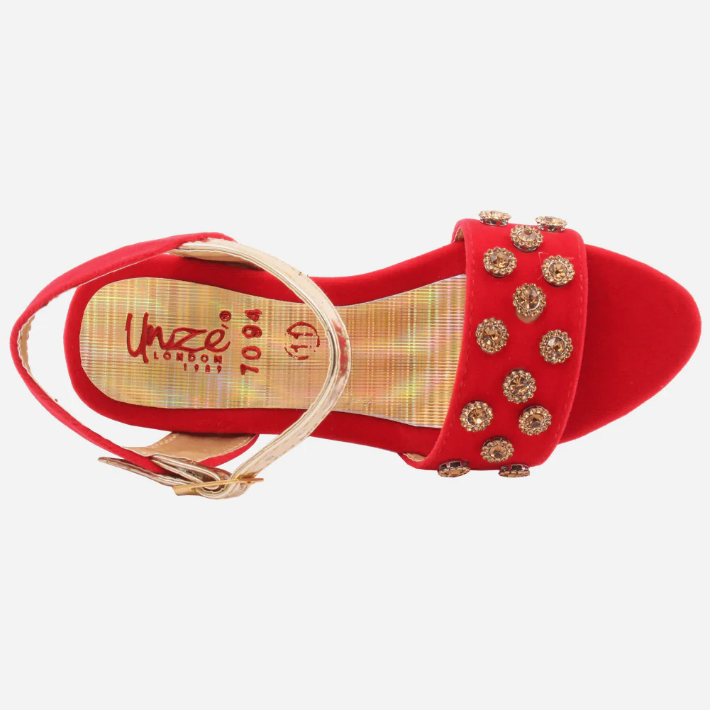 Girls "Ruby"Party Fasten Strap Sandals - Image 4