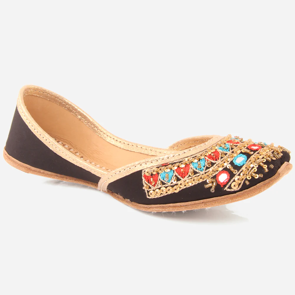 Girls "SABRINA" Sequins Adorned Indian Khussa