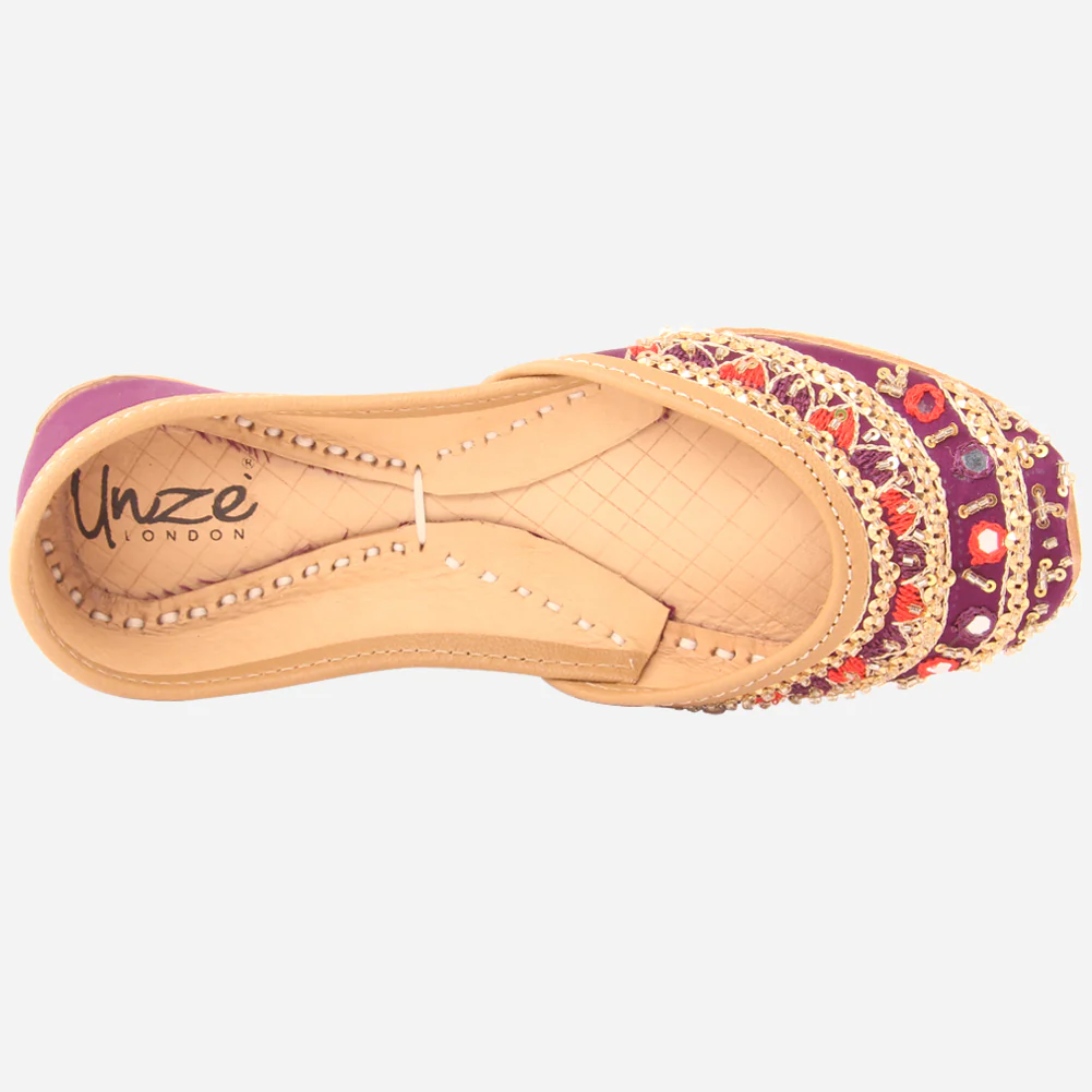 Girls "SABRINA" Sequins Adorned Indian Khussa - Image 4