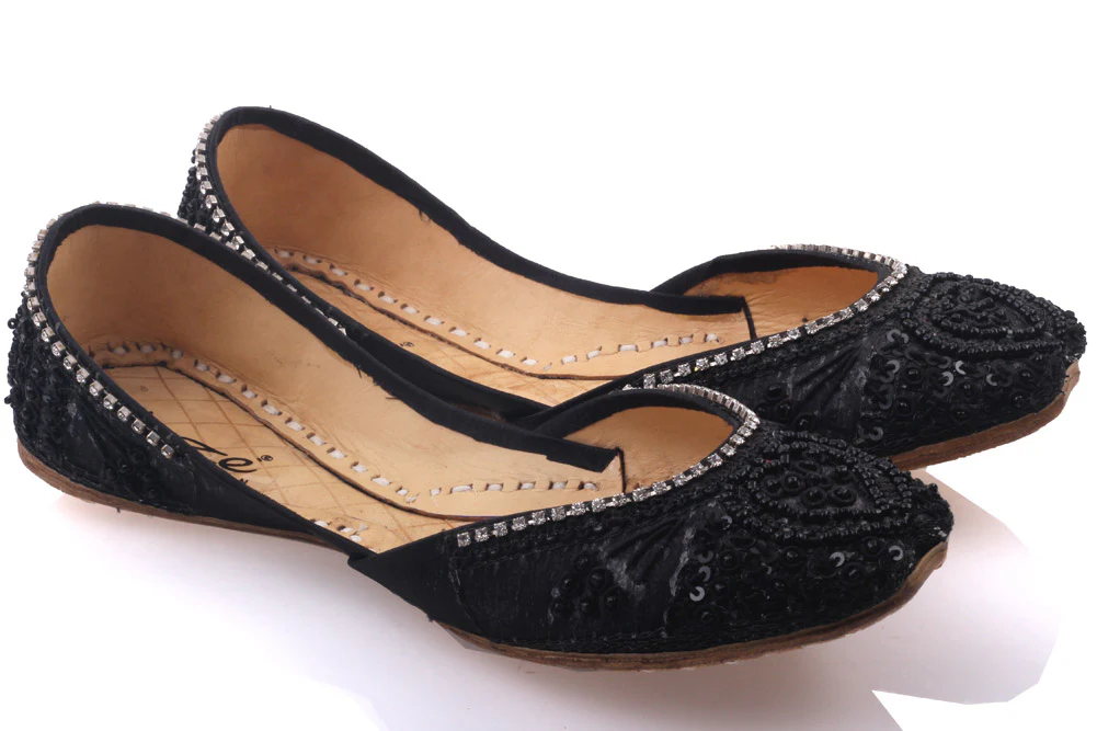 Girls ‘Sabrina’ Sequins Adorned Indian Khussa Pump - Image 2