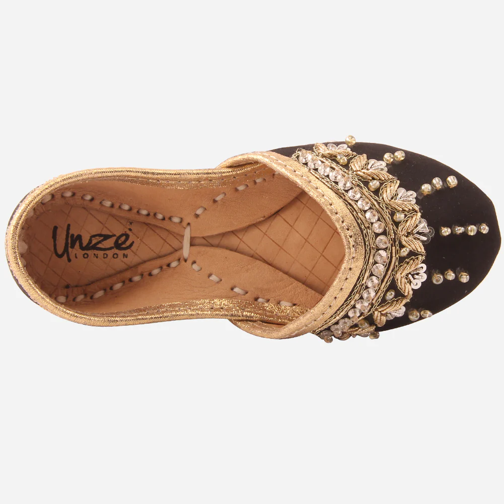 Girls "SAFIA" Embellished Indian Khussa - Image 4