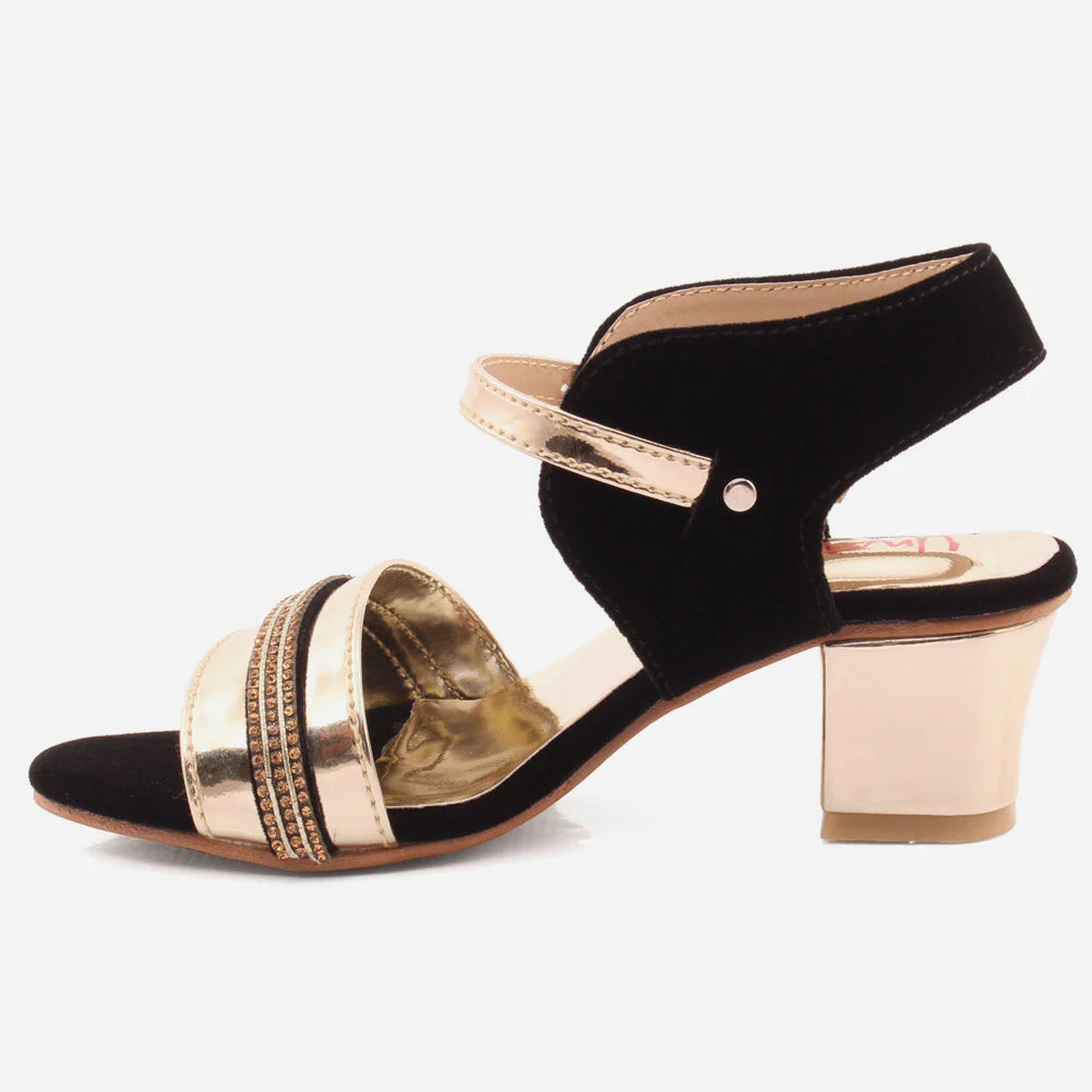 Girls "Zoey"Embellished Block Heel Sandals - Image 3