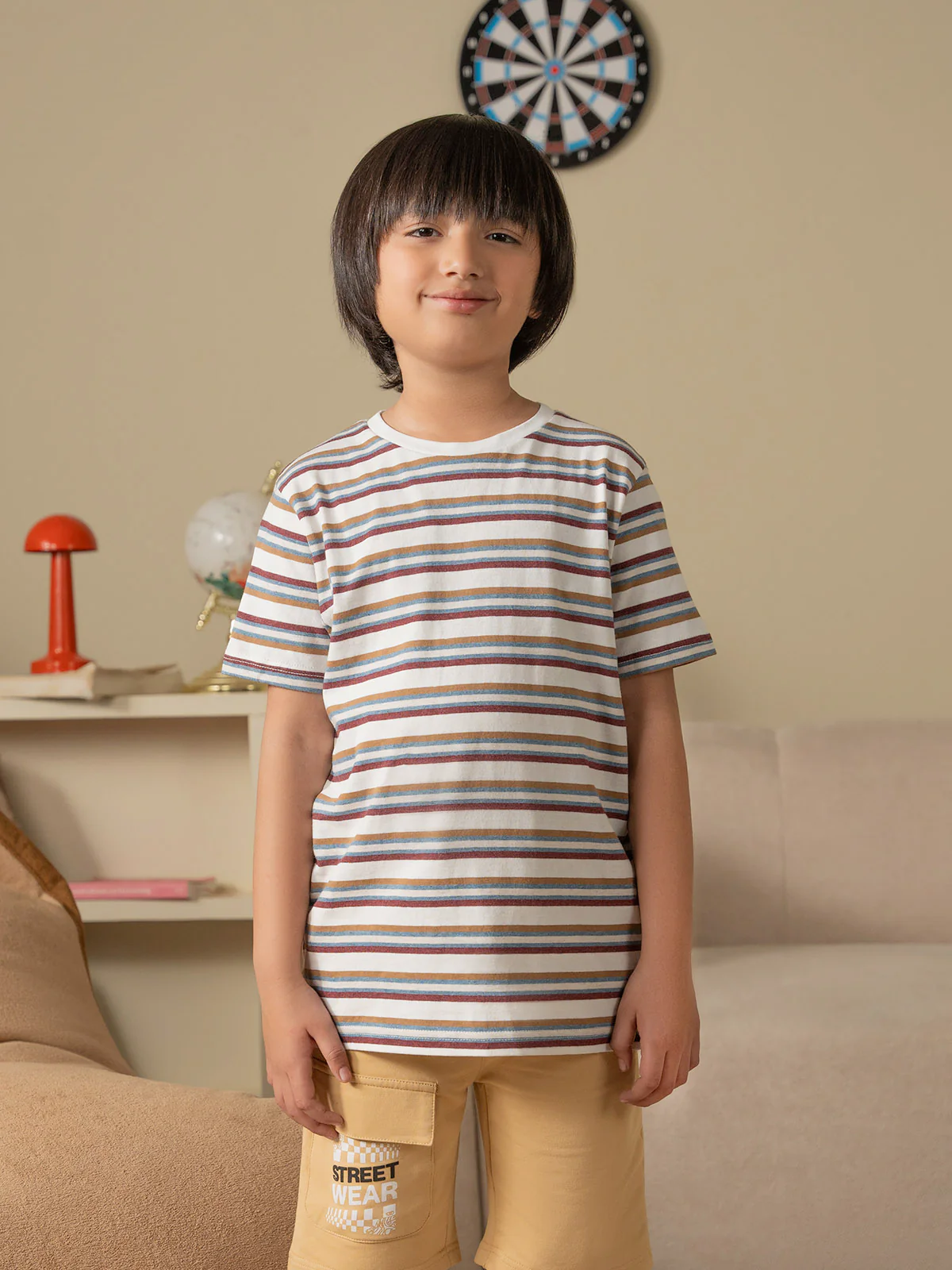 "GRACEN" Basic Regular Fit Knits Shorts