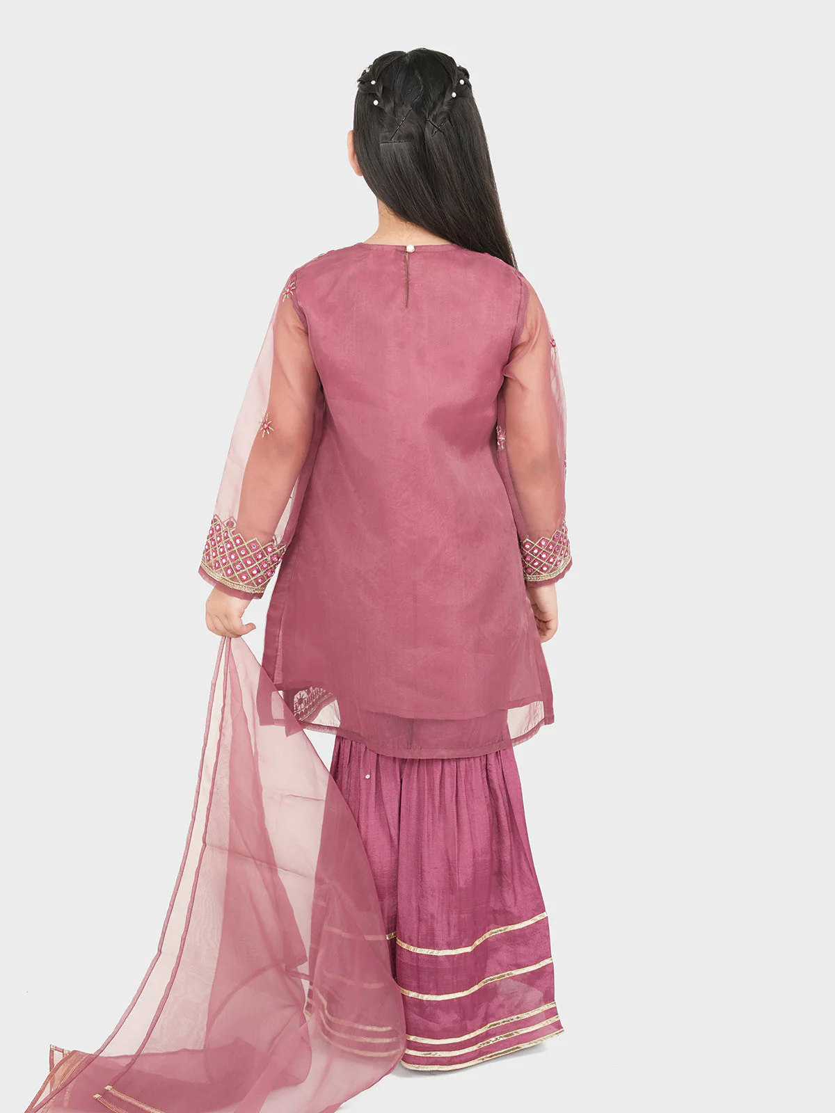 "HACHIMAN" Organza Three Piece Suit - Image 4