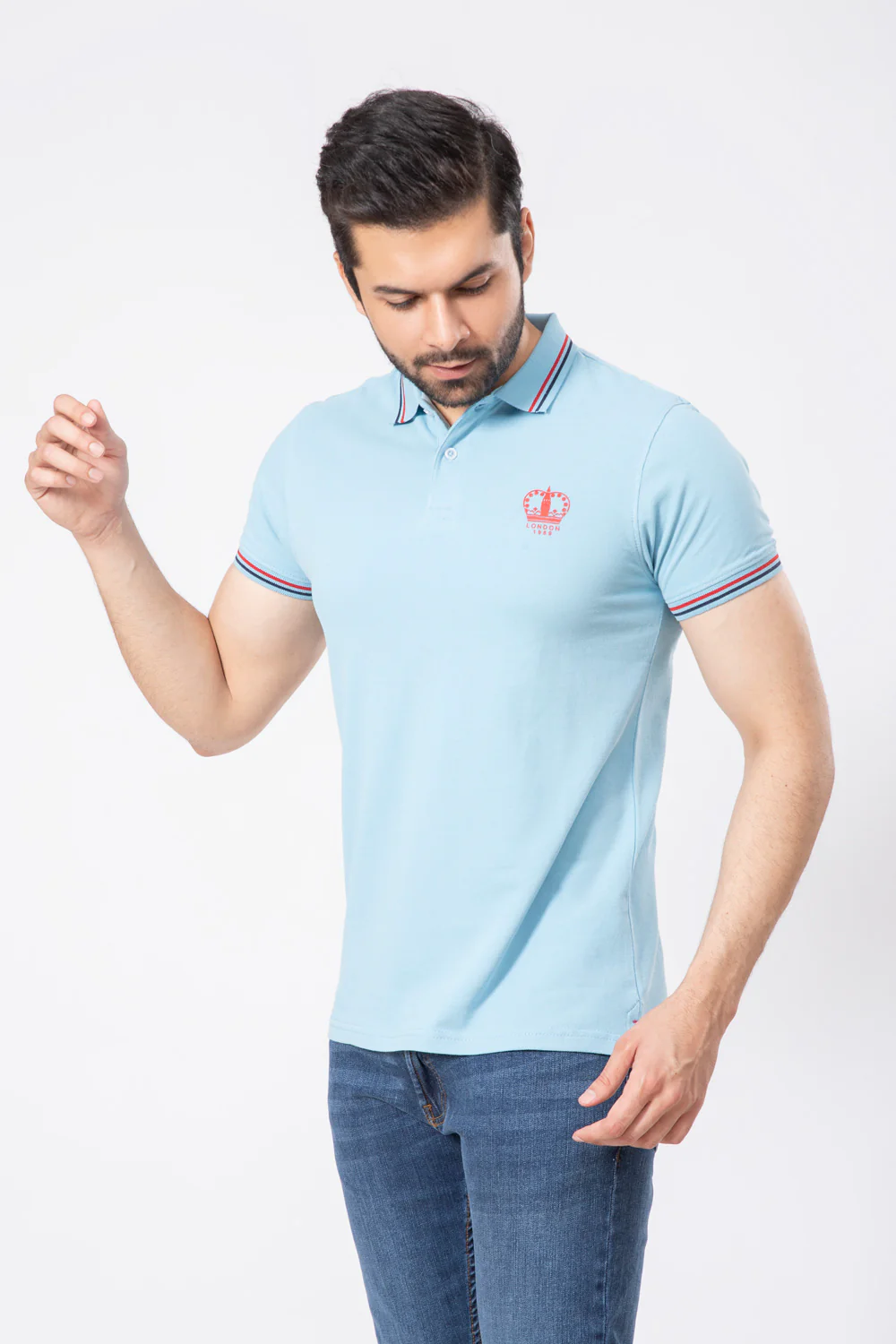 "HAROLD"Regular-Fit Pique Polo Shirt - Image 2