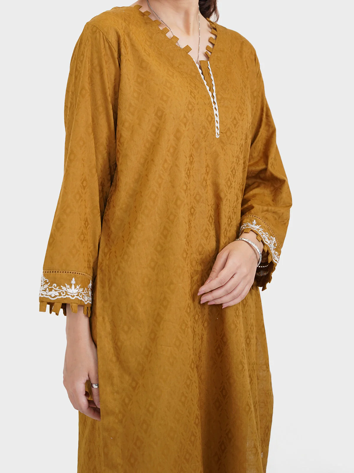 "HARUKA" Cotton Net Two Piece Suit - Image 2
