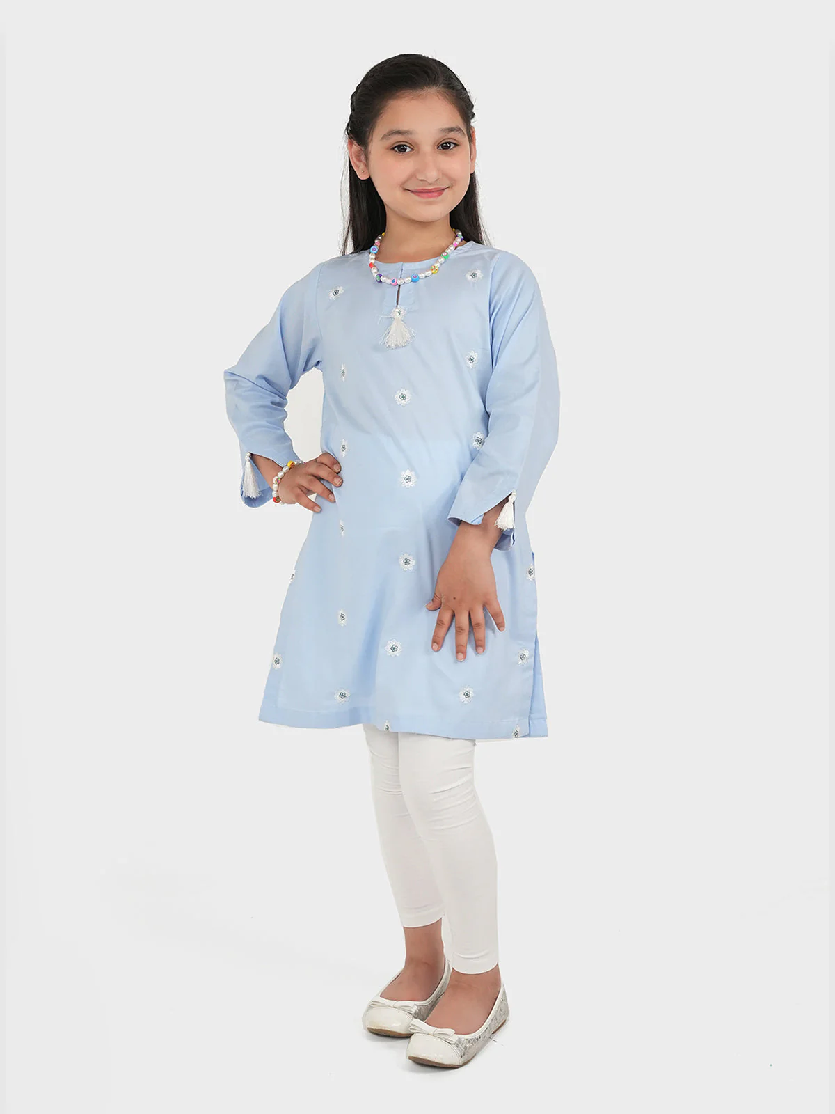 "HIDEKO" Embroidered Summer Tunic