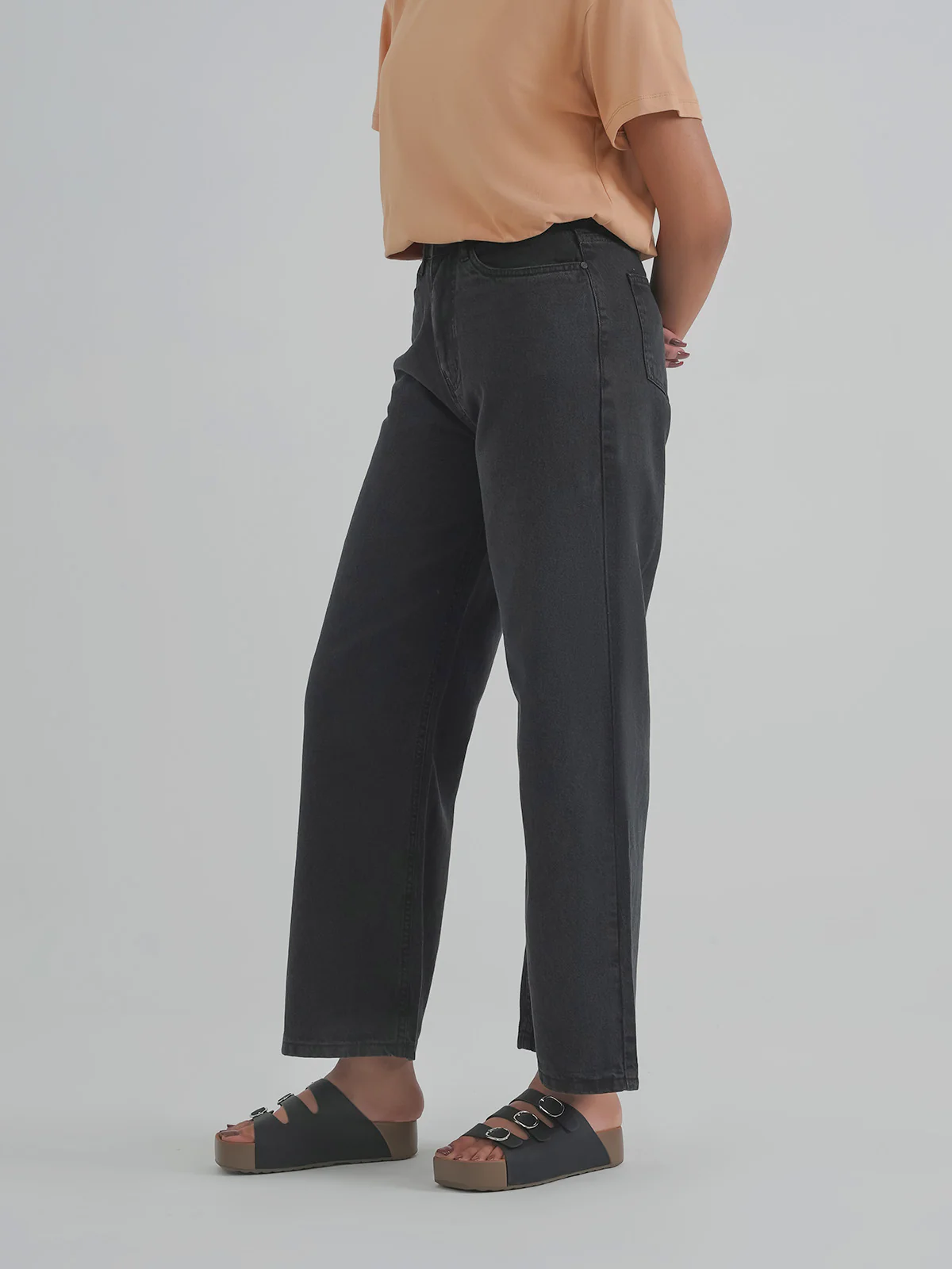 "HOSEA" Wide Leg Denim Pant - Image 2
