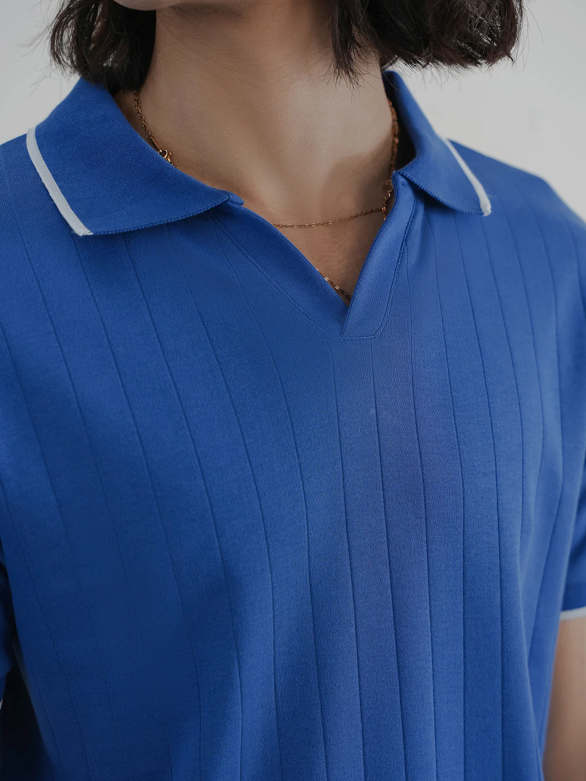 "JACQUE" Regular Fit Textured Polo Shirt - Image 5