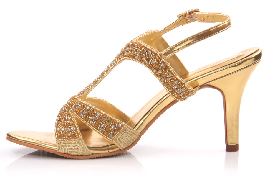 Jeweled T-bar Strap Bridal Sandal - Image 3