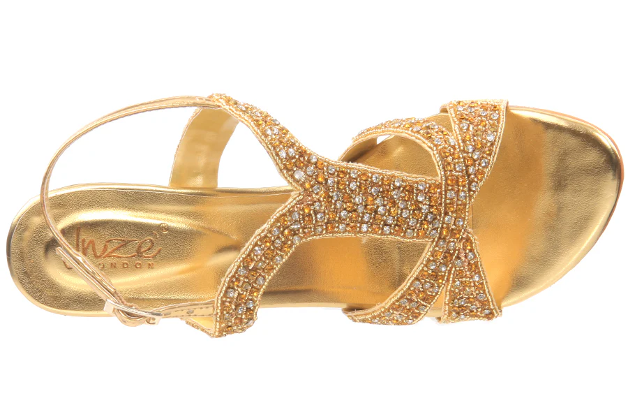 Jeweled T-bar Strap Bridal Sandal - Image 4