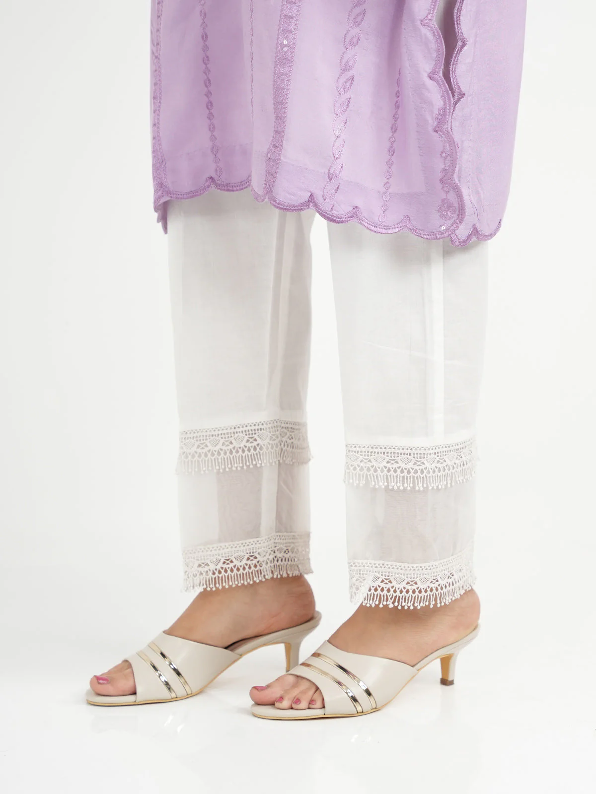 "KAMDYN" Casual Embroidered Trouser