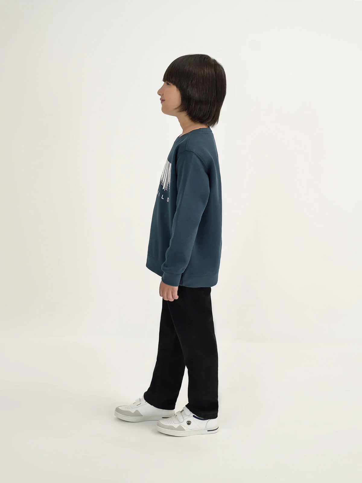 "GLEN" Playful Crew Neck Sweatshirt - Image 3