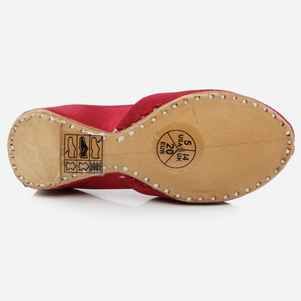 Kids Girls Fancy Stones Decorated Evening Wear Indian Handmade Shoes Leather Khussa Mojari Children Flat Slip-ons Sizes - Image 5