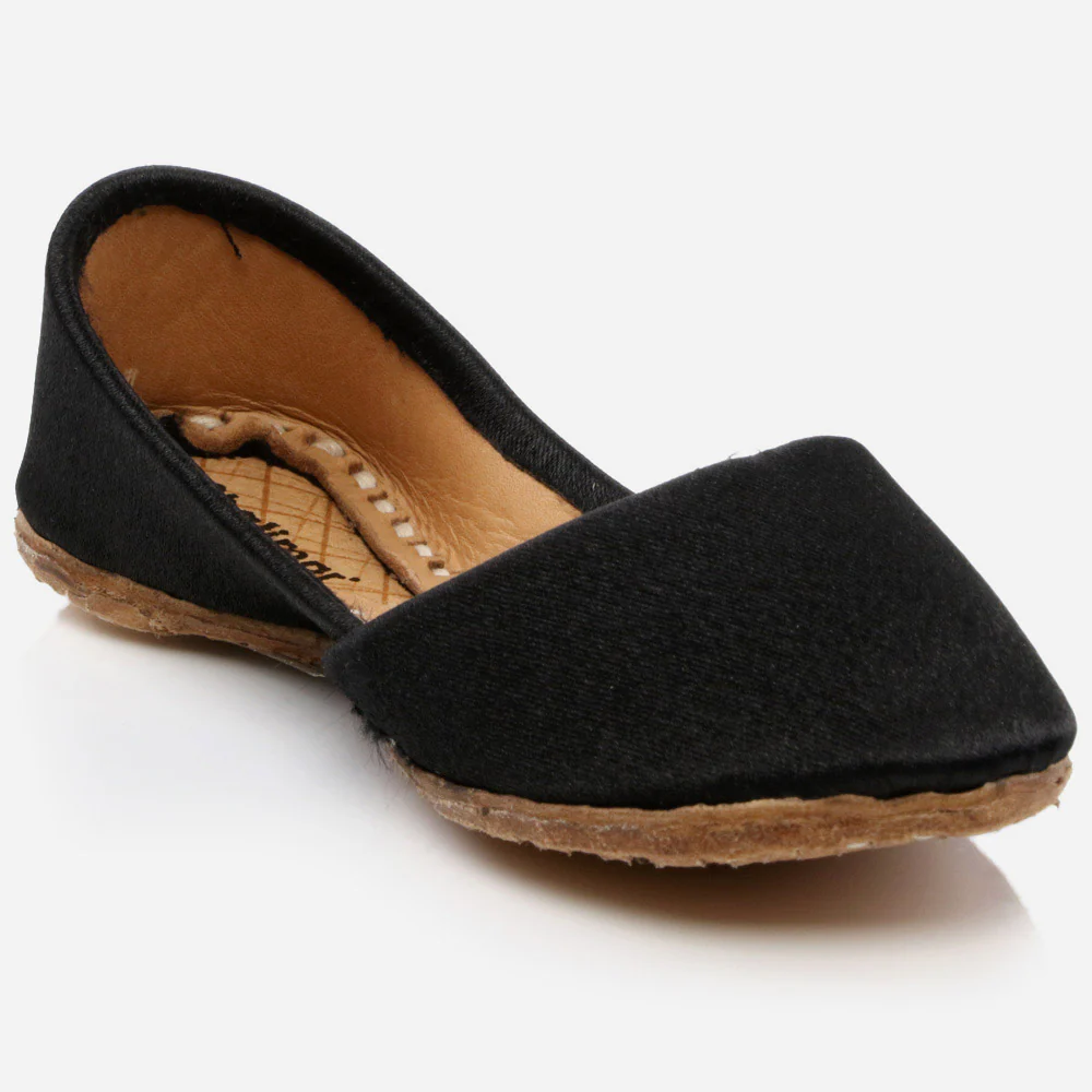 Kids Girls Fancy Stones Decorated Evening Wear Indian Handmade Shoes Leather Khussa Mojari Children Flat Slip-ons Sizes