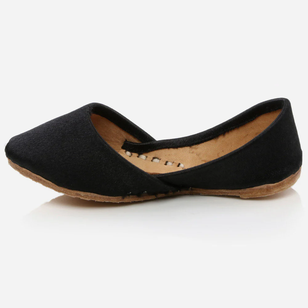 Kids Girls Fancy Stones Decorated Evening Wear Indian Handmade Shoes Leather Khussa Mojari Children Flat Slip-ons Sizes - Image 3
