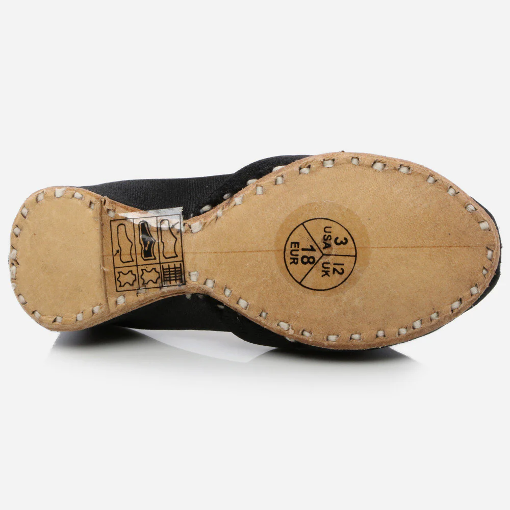 Kids Girls Fancy Stones Decorated Evening Wear Indian Handmade Shoes Leather Khussa Mojari Children Flat Slip-ons Sizes - Image 5