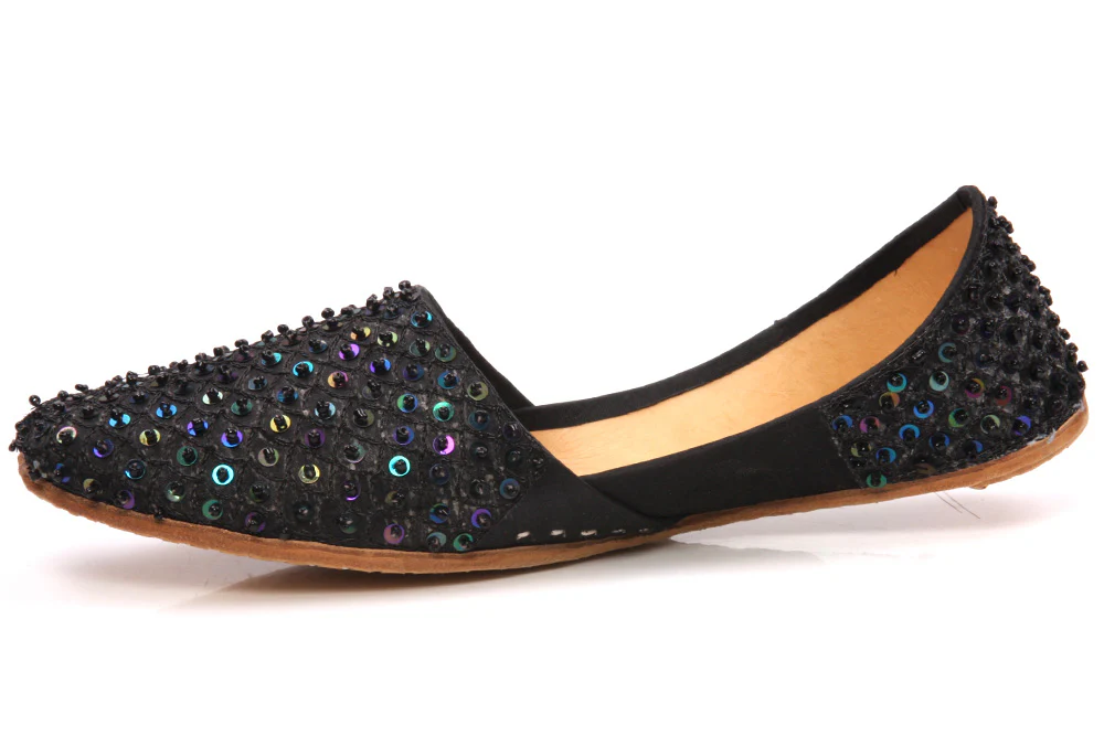 Kids 'Jina' Leather Indian Khussa Pumps - Image 3