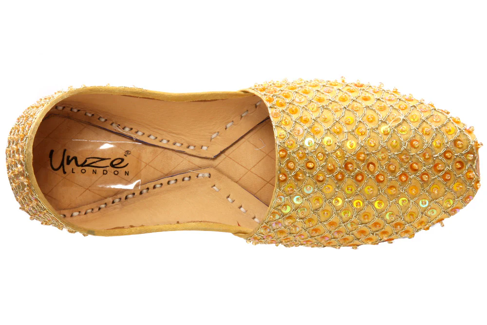 Kids 'Jina' Leather Indian Khussa Pumps - Image 4