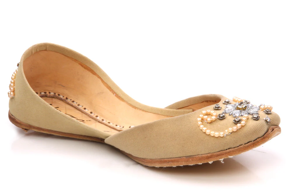 Kids Leather 'Rano' Indian Khussa Pumps